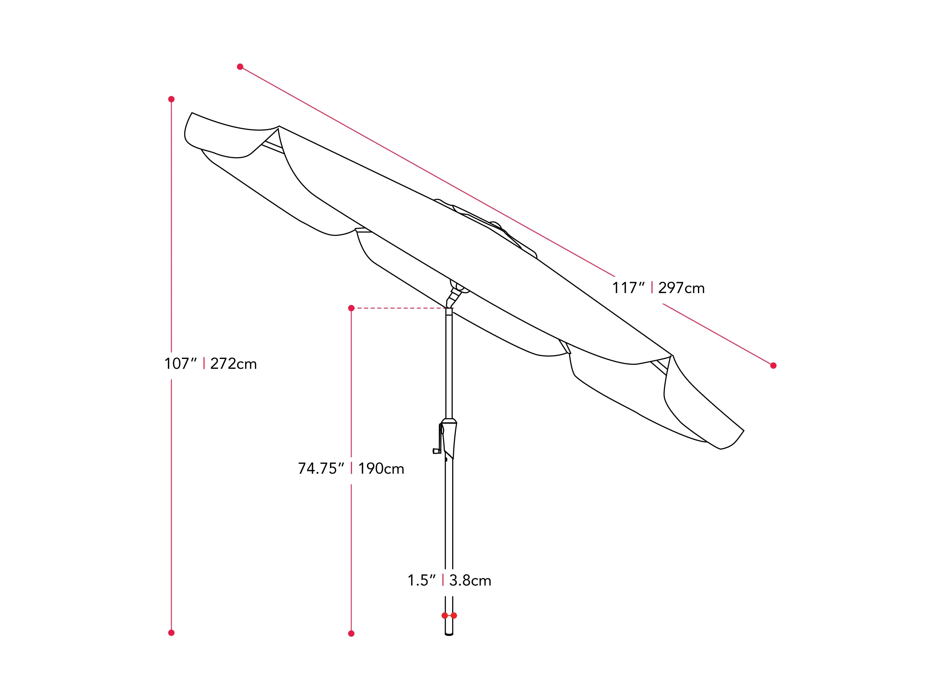 10ft Round Yellow Patio Umbrella