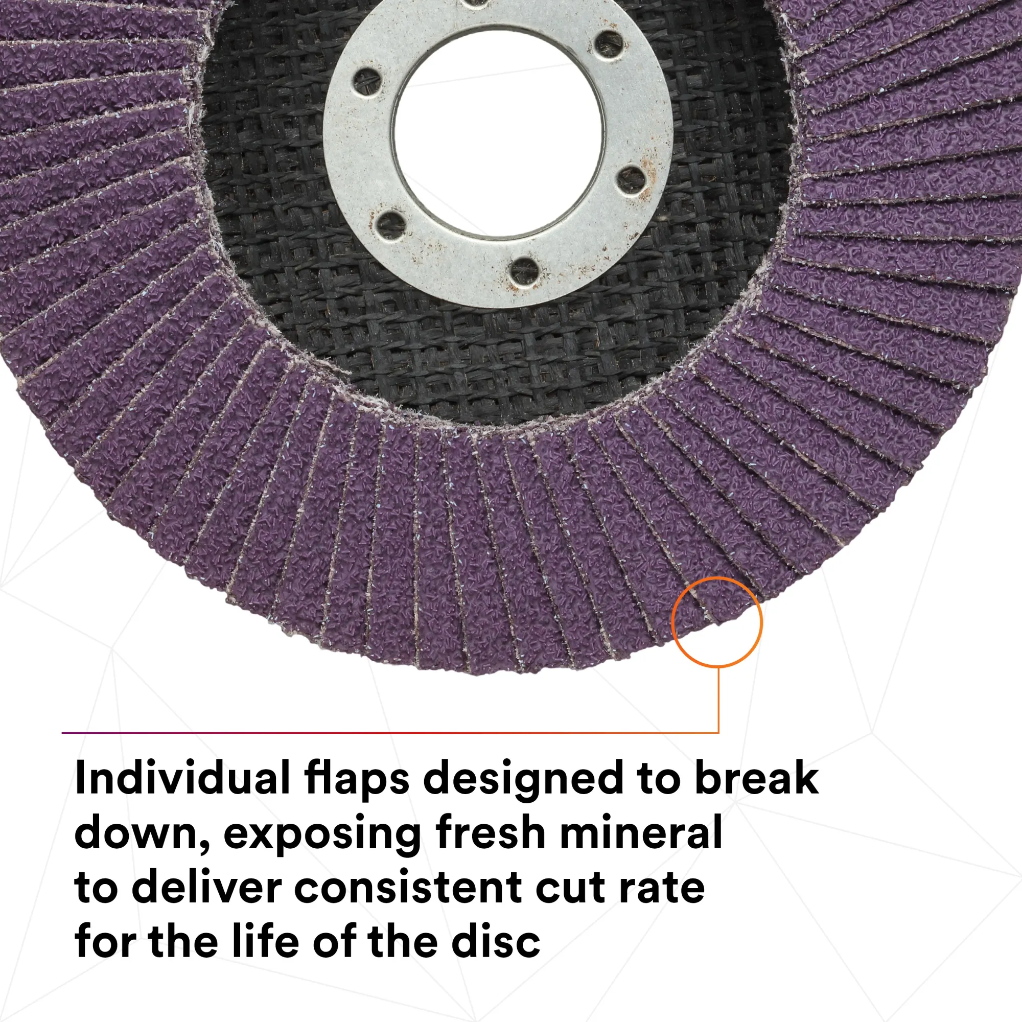 3M Flap Disc 769F, 80 , T29 Quick Change, 4-1/2 in x 5/8 in-11