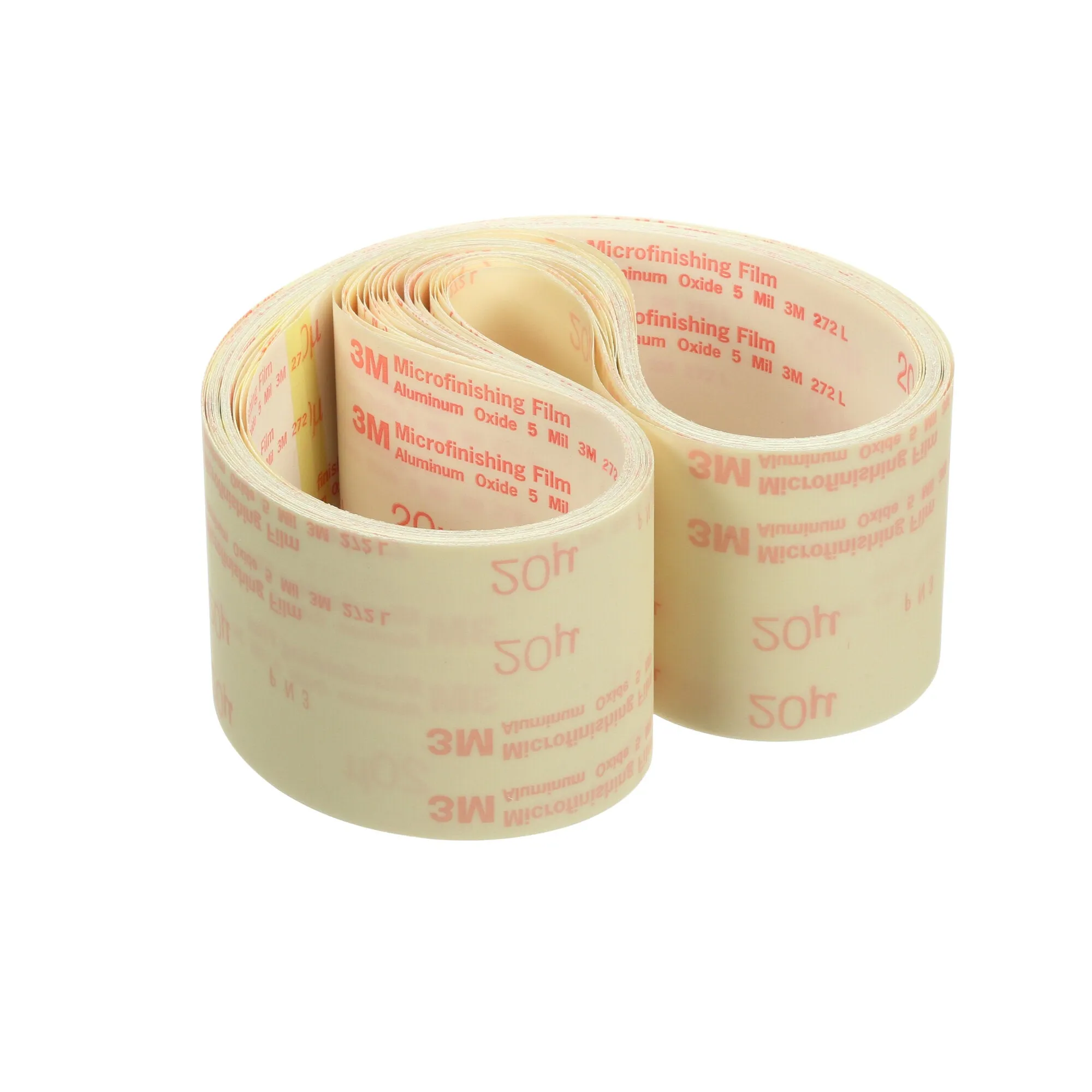 3M Microfinishing Film Belt 272L, 20 Mic 5MIL, Type UK, 6 in x 393 in