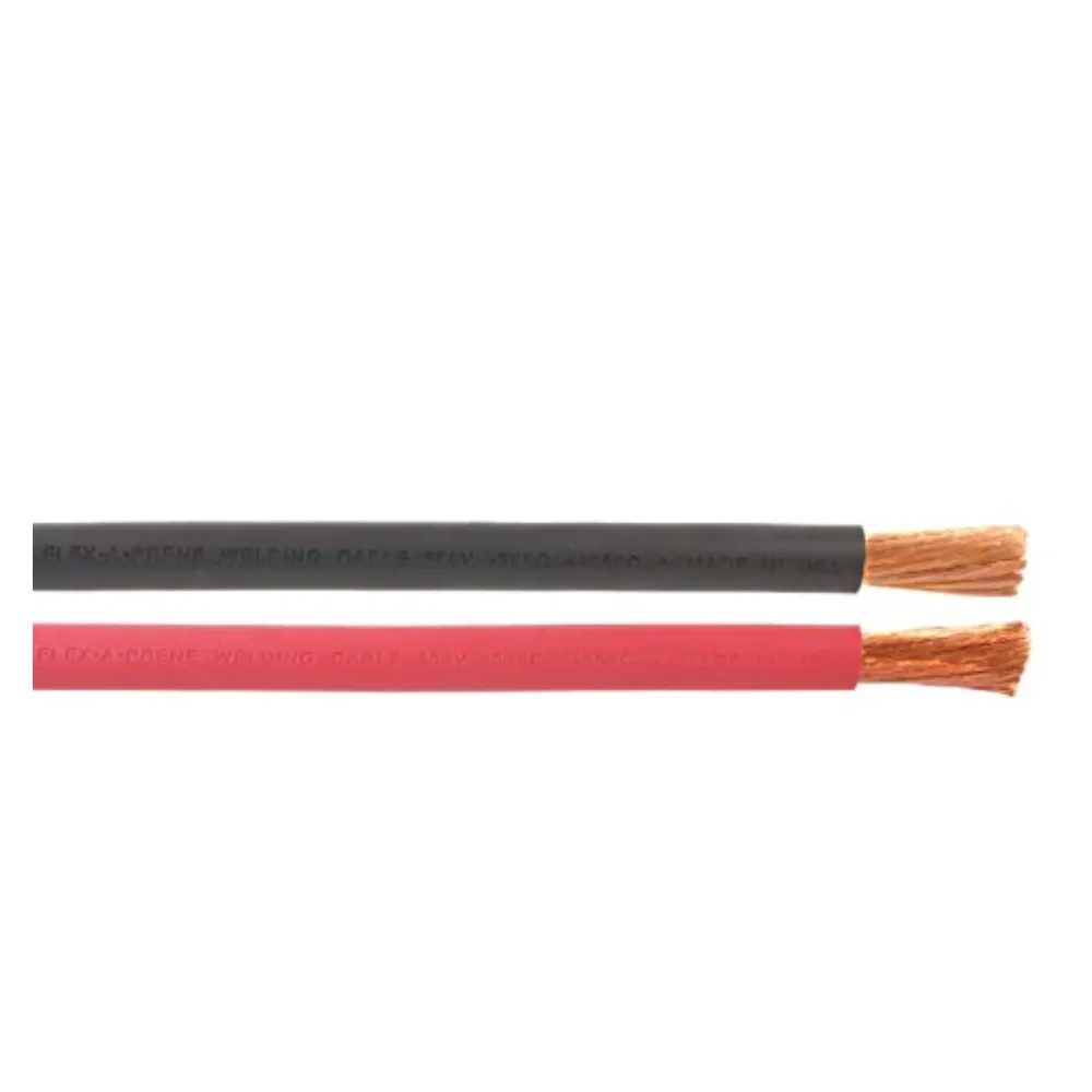 4/0 Gauge AWG - Flex-A-Prene® - Welding/Battery Cable - Black & Red - 600 V - Made in USA (50 FEET OF EACH COLOR)