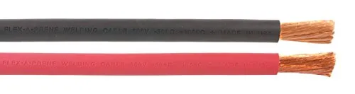 4/0 Gauge AWG - Flex-A-Prene® - Welding/Battery Cable - Black & Red - 600 V - Made in USA (50 FEET OF EACH COLOR)