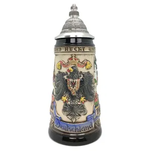 Adler & Deutschland .9L Rustic German Beer Stein