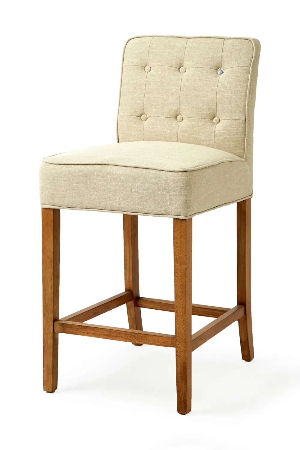 Beige Linen Counter Stool | Rivièra Maison Cape Breton