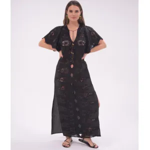 Black Angel Kaftan Lace