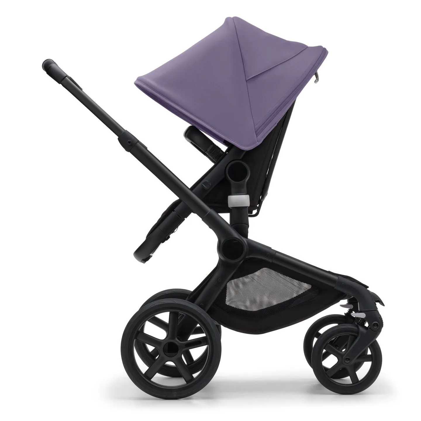 Bugaboo Fox 5 Bassinet & Seat Stroller - Black Chassis - Astro Purple/Black