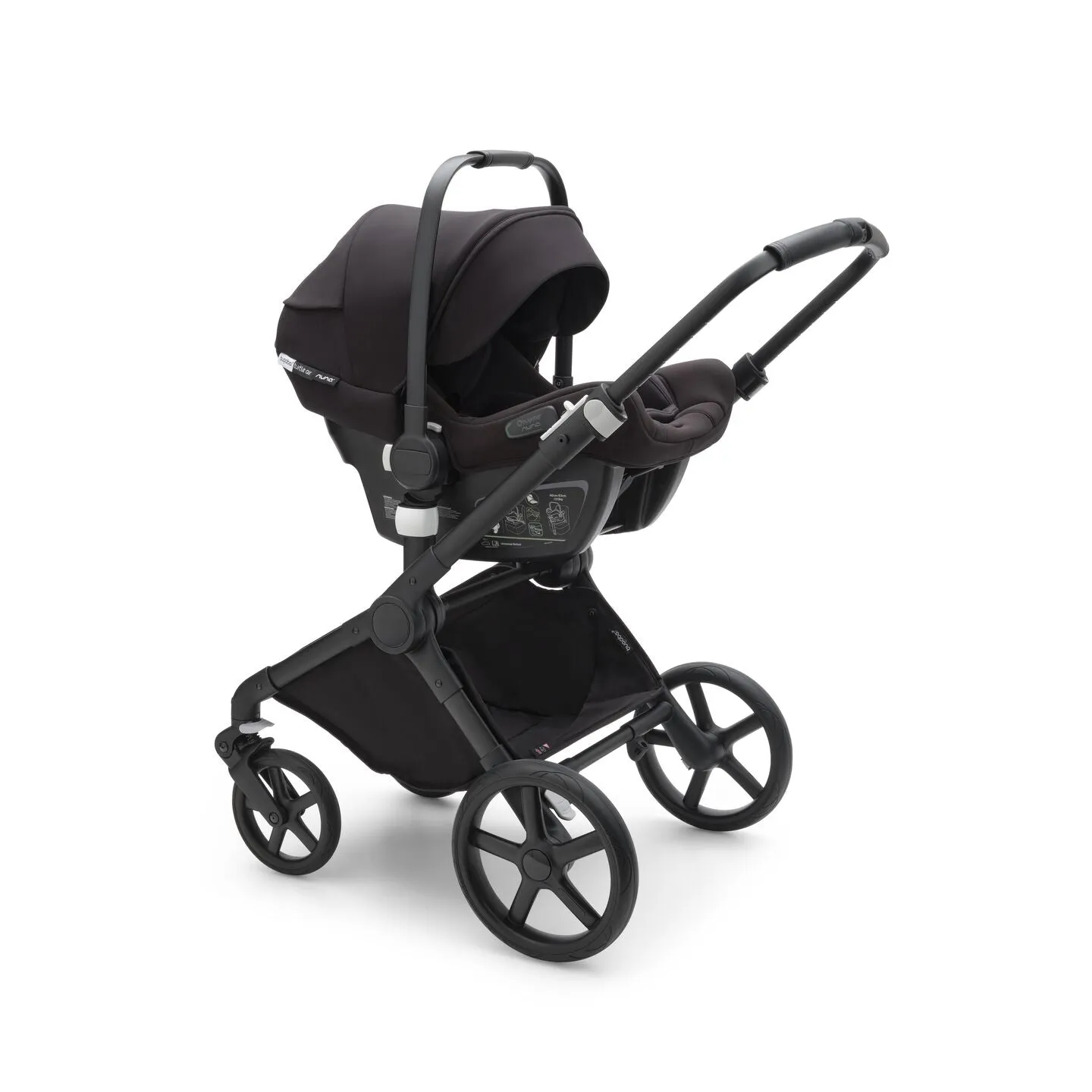 Bugaboo Fox 5 Bassinet & Seat Stroller - Graphite Chassis - Misty White/Black