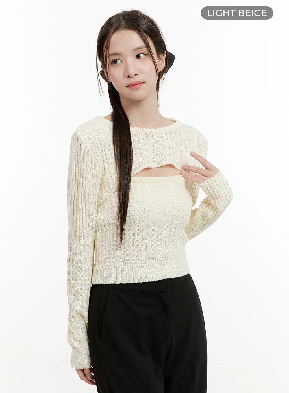 Cable Knit Bolero OG428