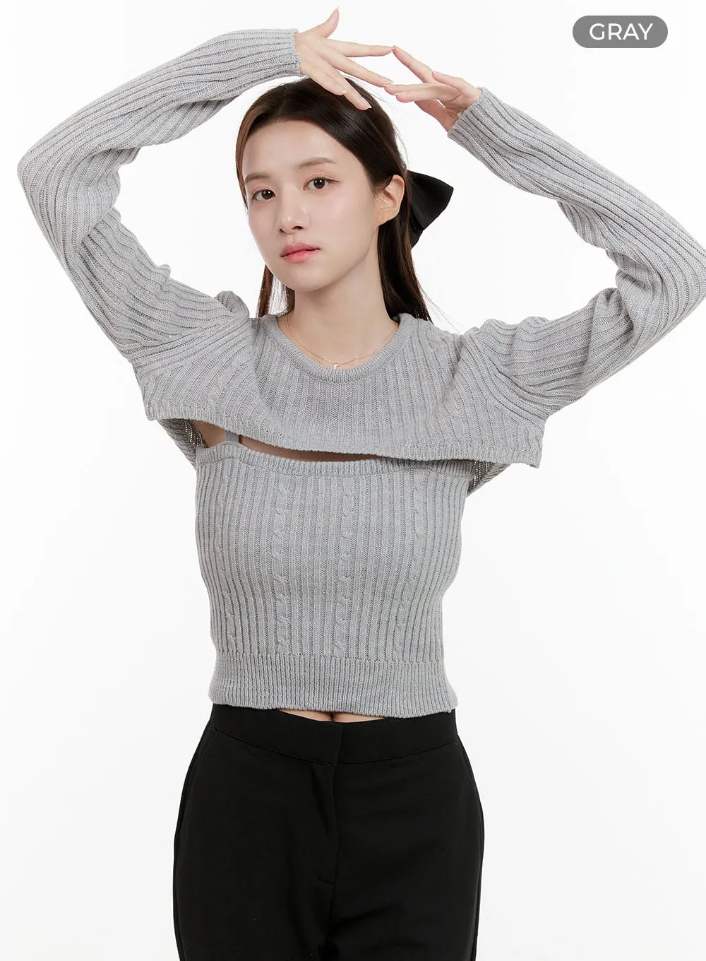 Cable Knit Bolero OG428