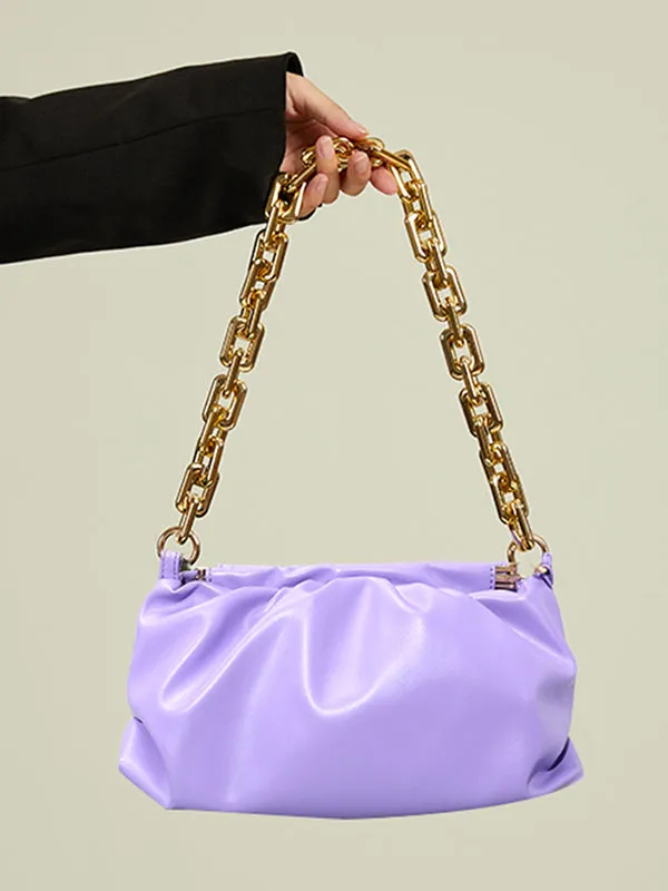 Chains Pleated Split-Joint Bags Handbags