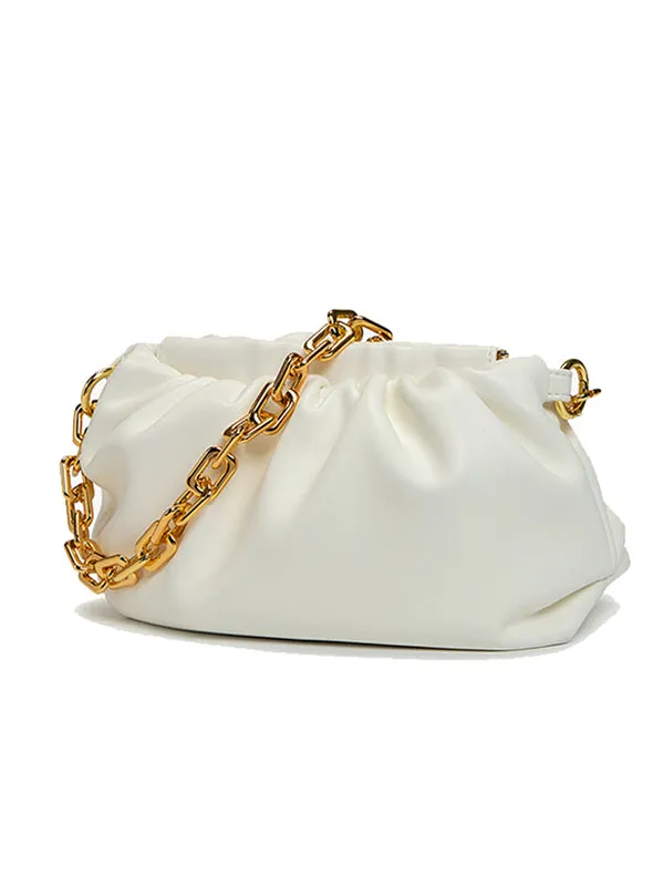 Chains Pleated Split-Joint Bags Handbags