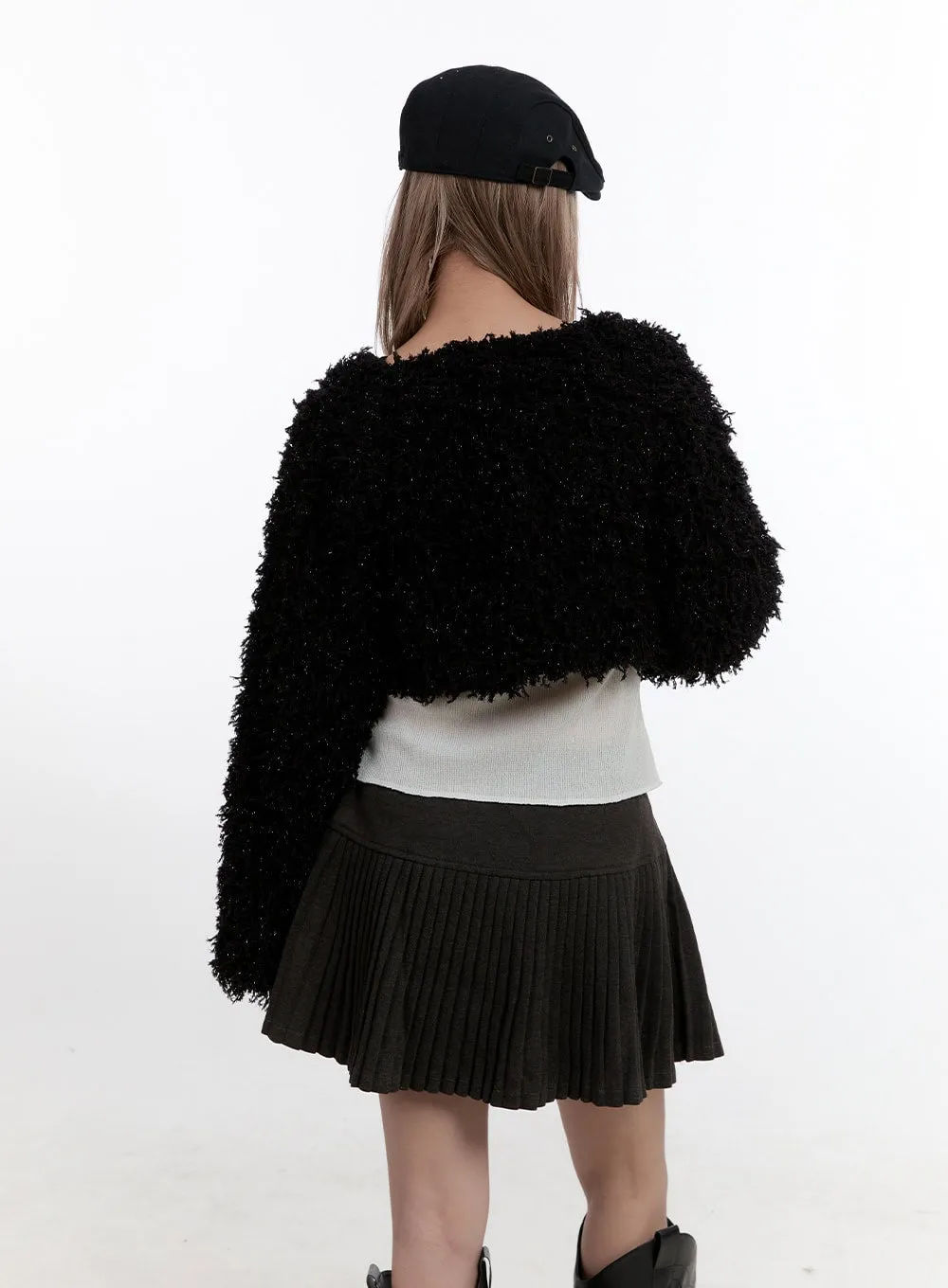 Cozy Chic Polyester Bolero Cardigan CN425