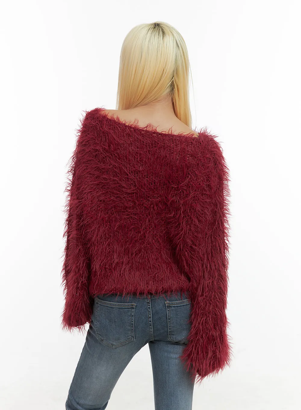 Crop Fur Knit Top CO414