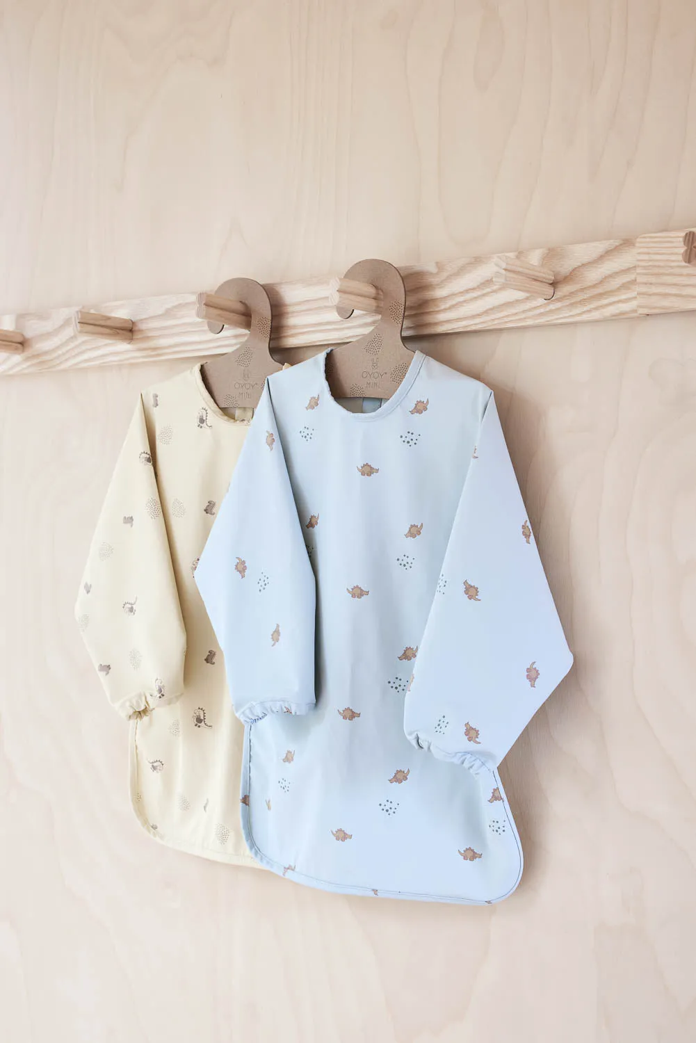 Dino Cape Bib in Dusty Green