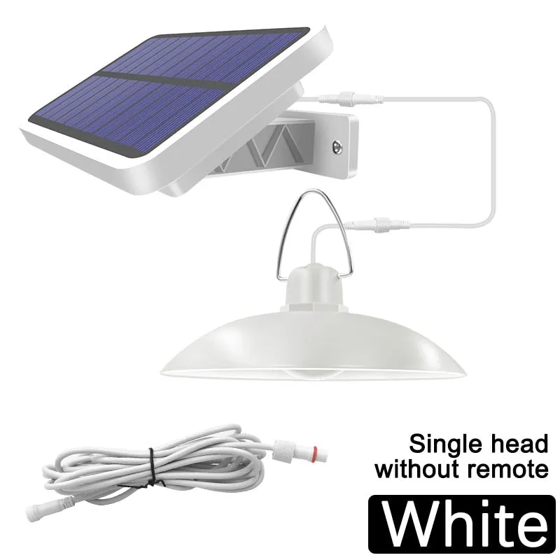 Double Head Solar Pendant Light