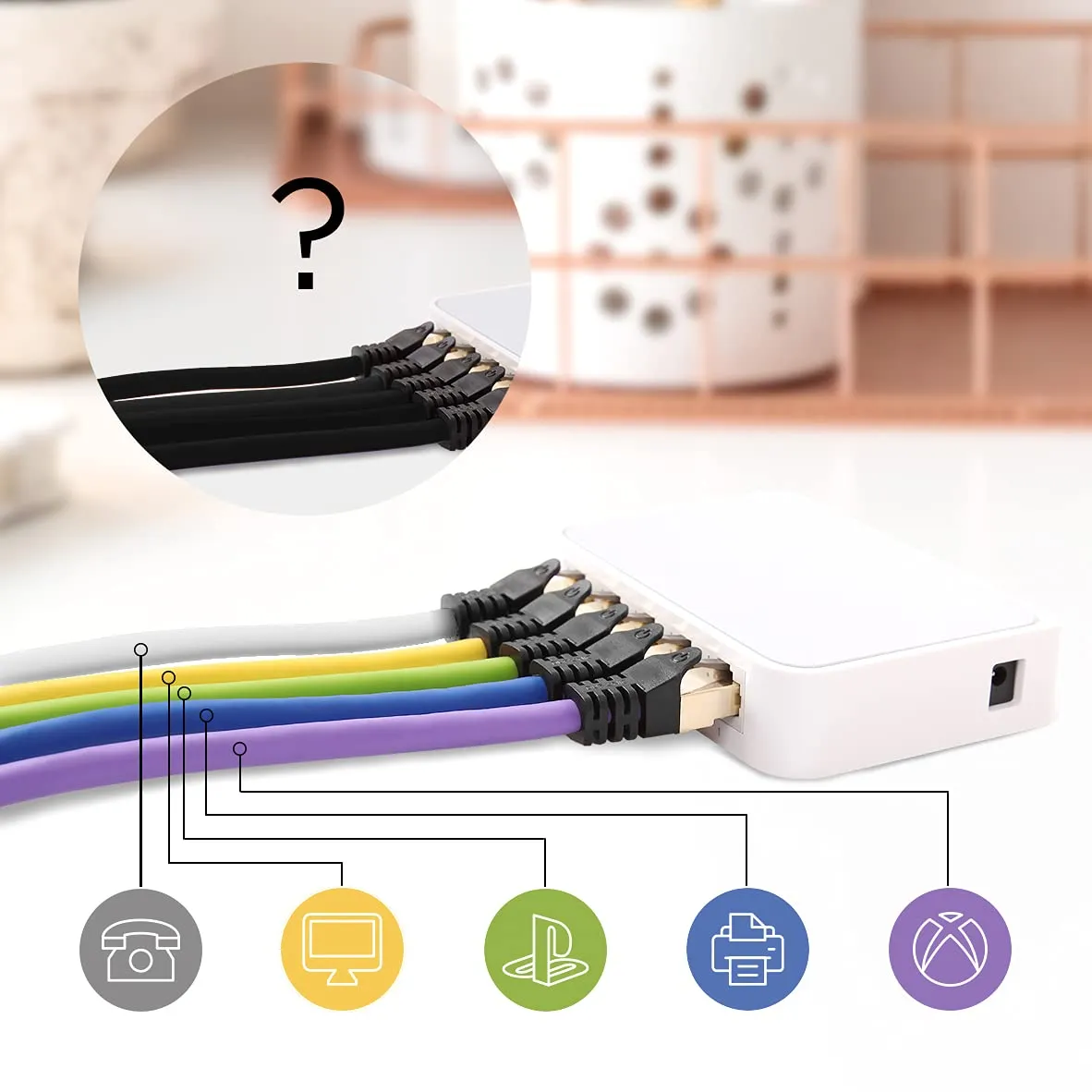 Duronic Ethernet Cable 1.5M High Speed CAT 8 Patch Network Shielded Lead 2GHz / 2000MHz / 40 Gigabit, CAT8 SFTP Wire, Snagless RJ45 Super-Fast Data - White