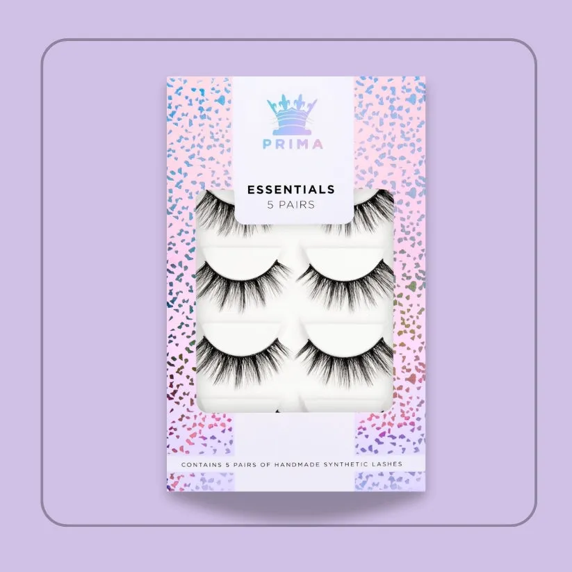 Essentials 5 Pair Pack Vegan  Lashes #Zarah