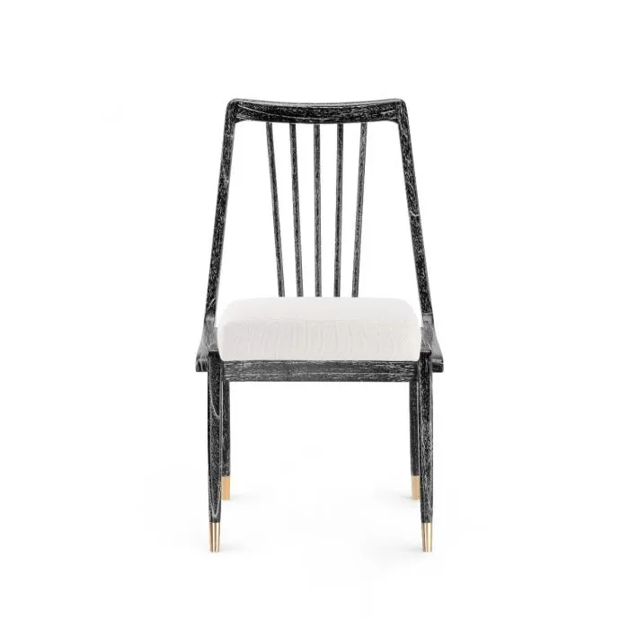 Fiona Chair Pair Jet Black