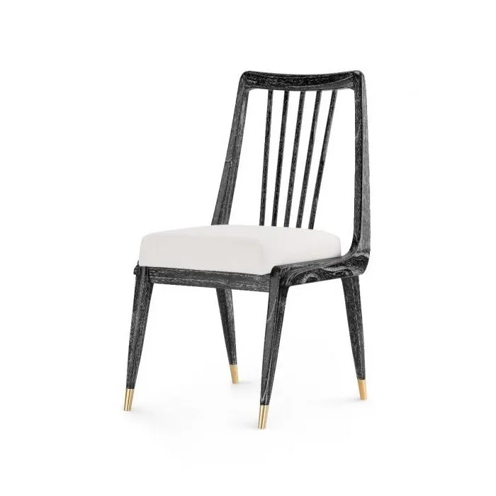 Fiona Chair Pair Jet Black