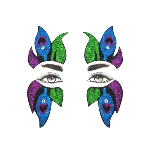 Flower Goddess  Face and Body Gems (4 pcs) - Self Stick and Easy to Wear for Festivals Raves Costumes and More