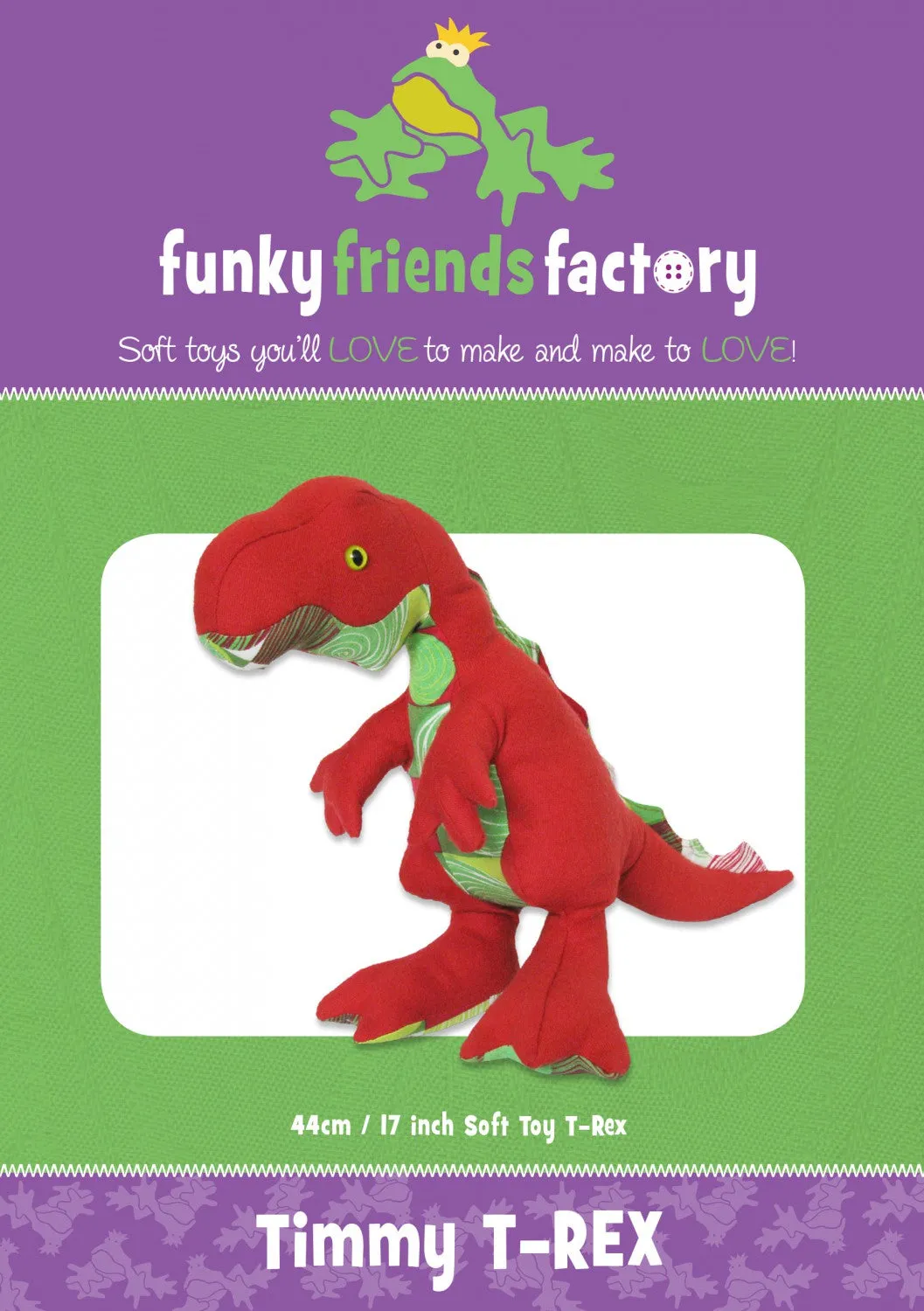 FUNKY FRIENDS FACTORY - Timmy T-Rex Pattern