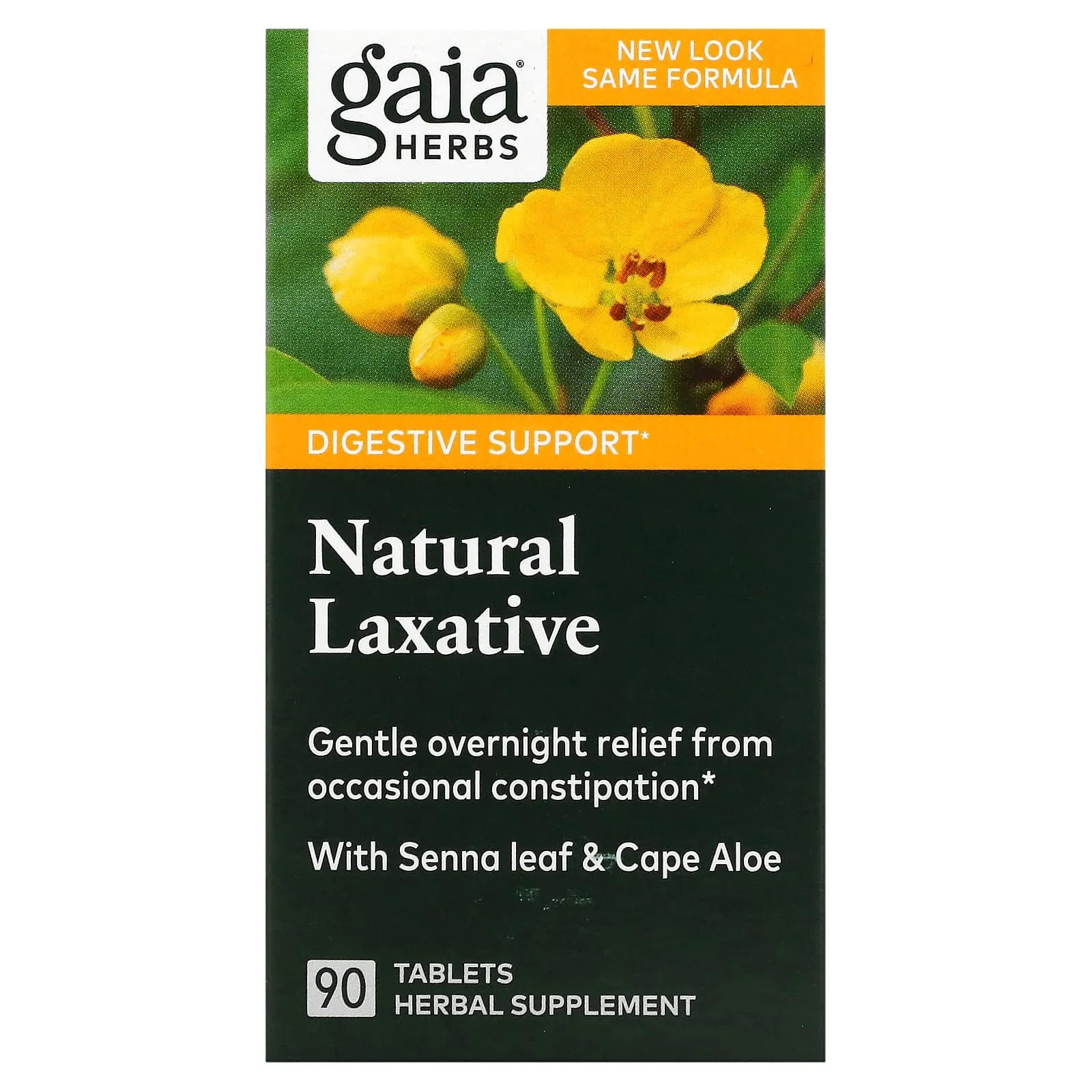 Gaia Herbs, Natural Laxative, 90 Tablets