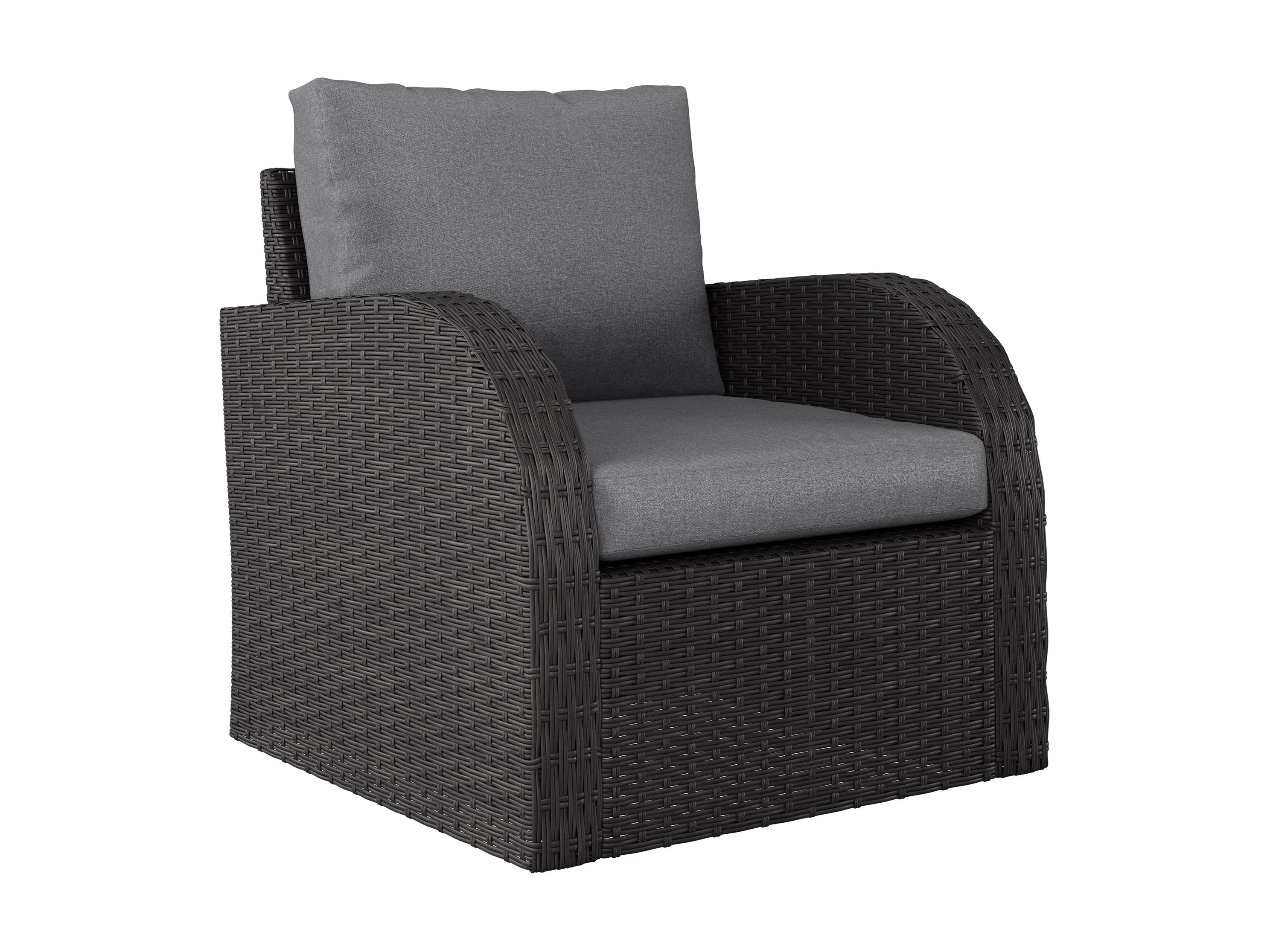 Grey Outdoor Wicker Chair