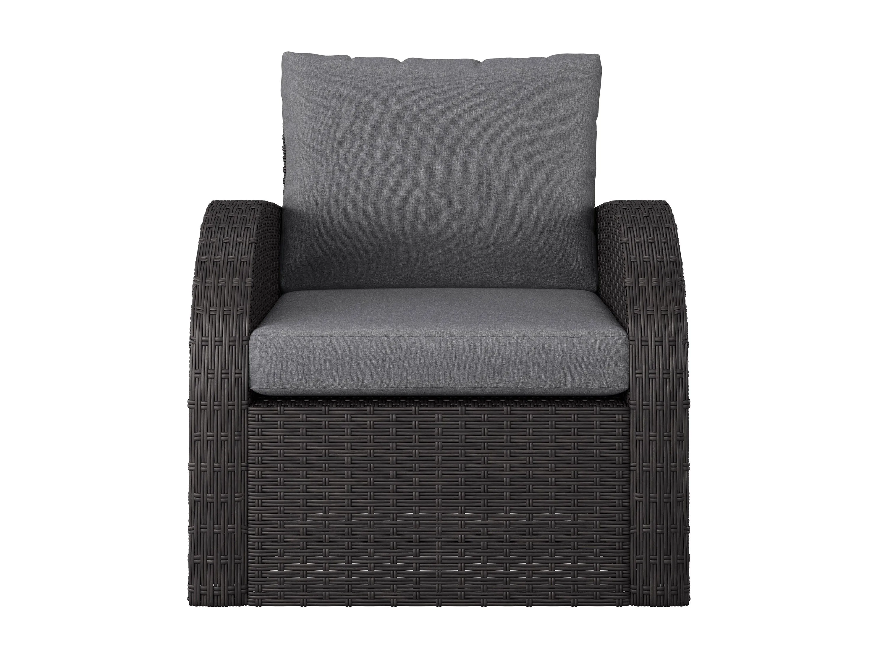 Grey Outdoor Wicker Chair