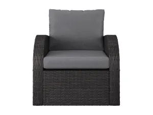 Grey Outdoor Wicker Chair