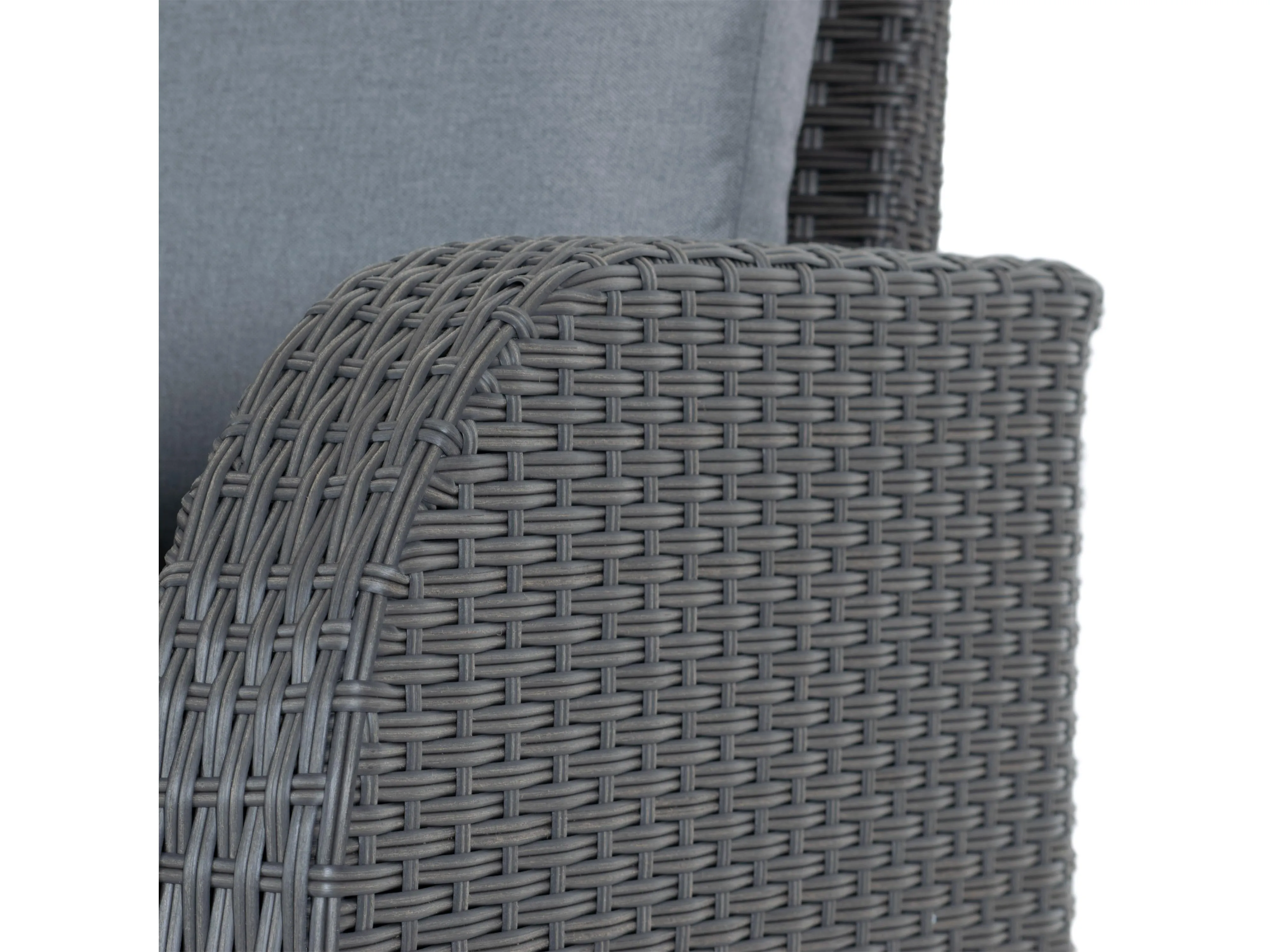 Grey Outdoor Wicker Chair