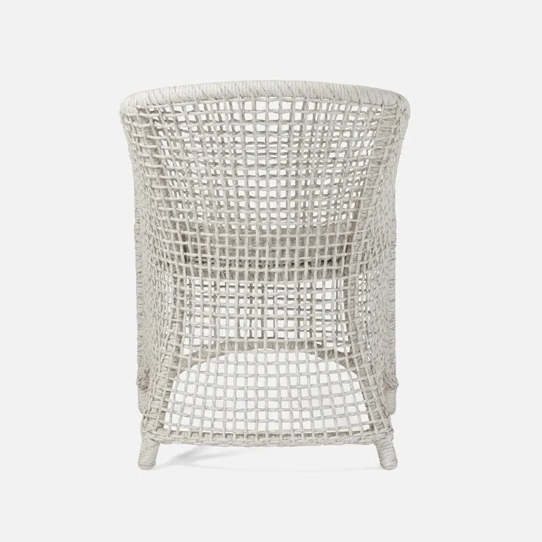 Helena Dining Chair Speckled White Wicker