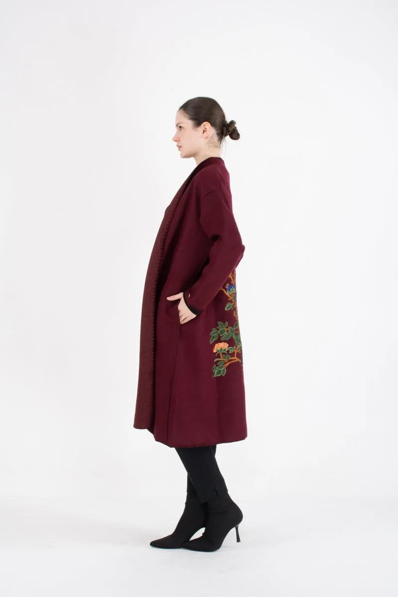 Invee 6224 Cardigan Burgundy