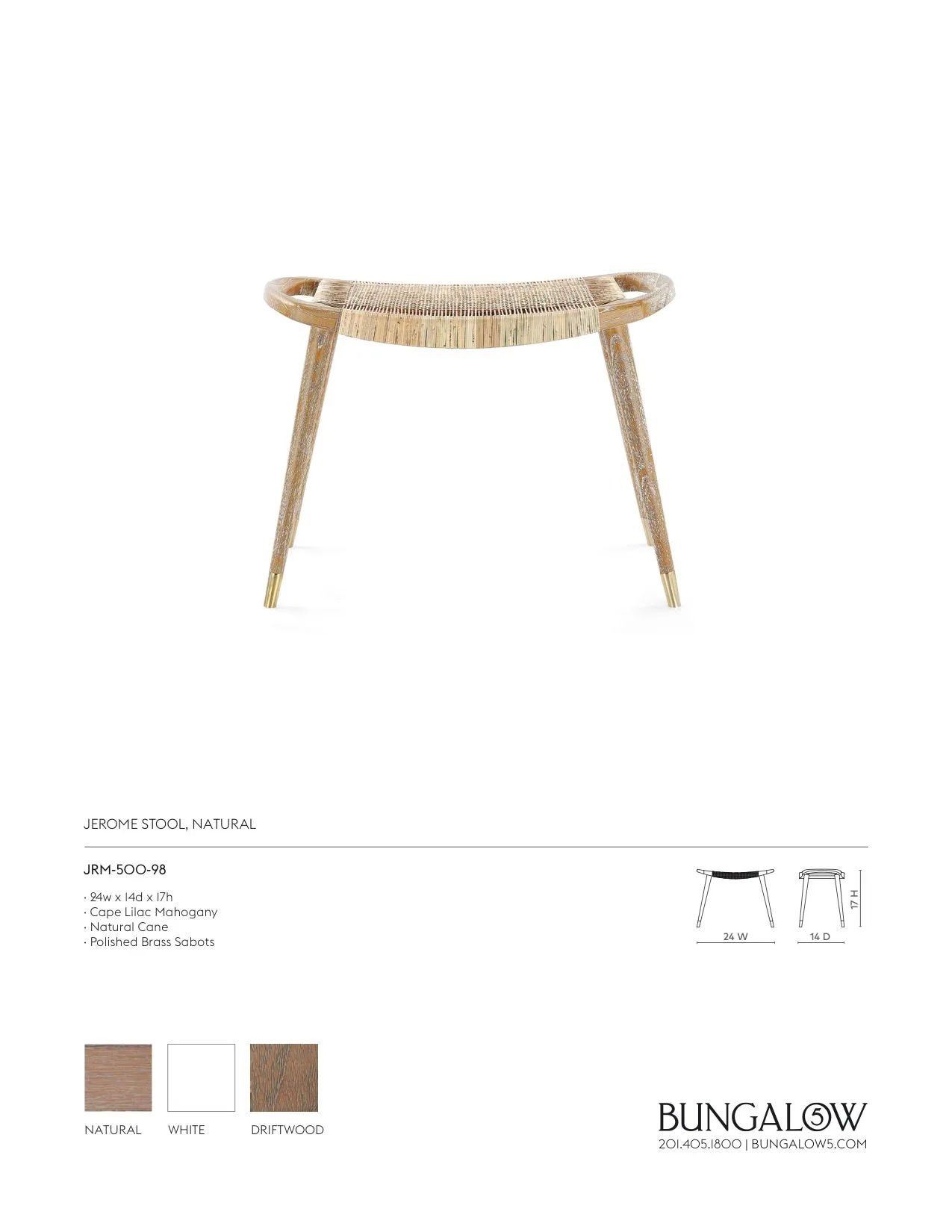 Jerome Stool Natural