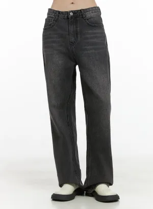 Libby Black Denim Bootcut Jeans OO401