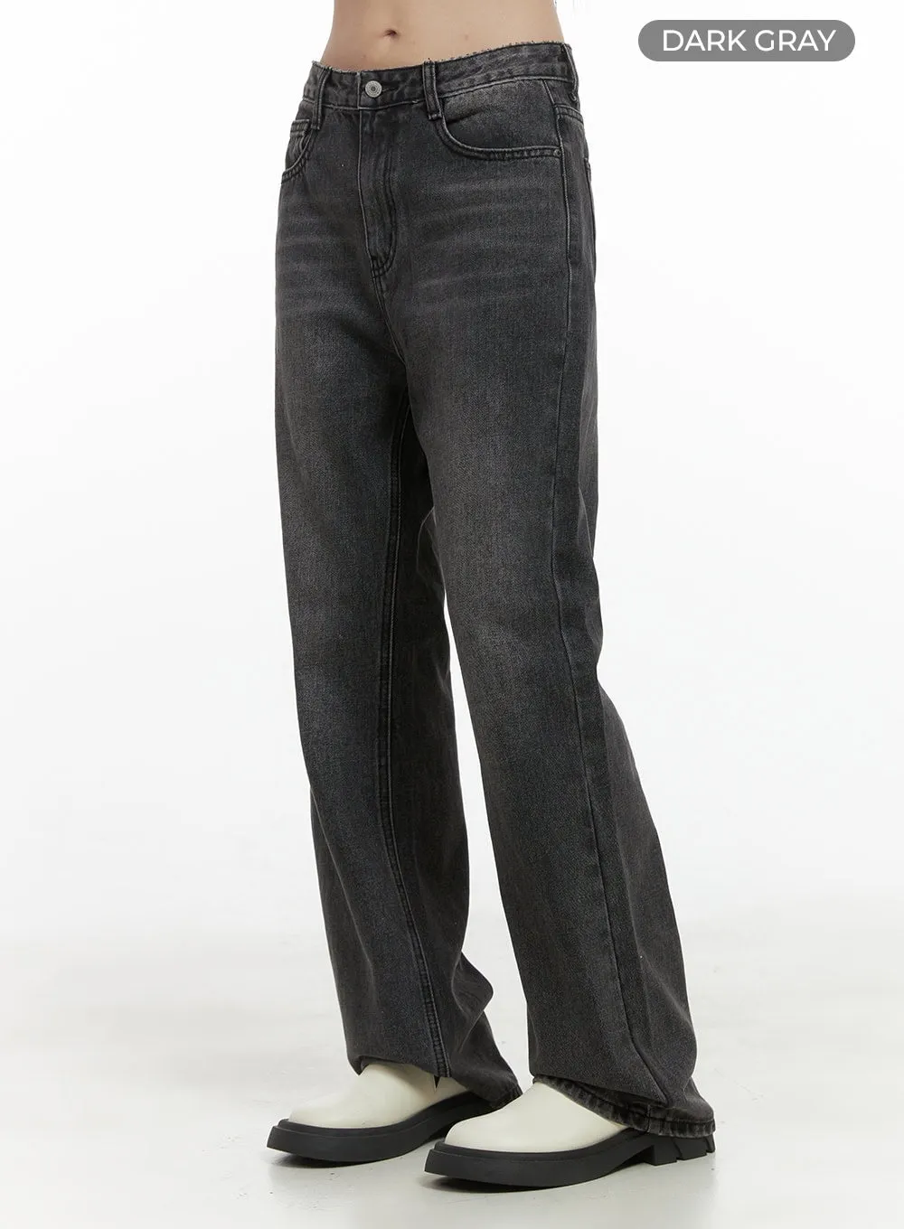 Libby Black Denim Bootcut Jeans OO401