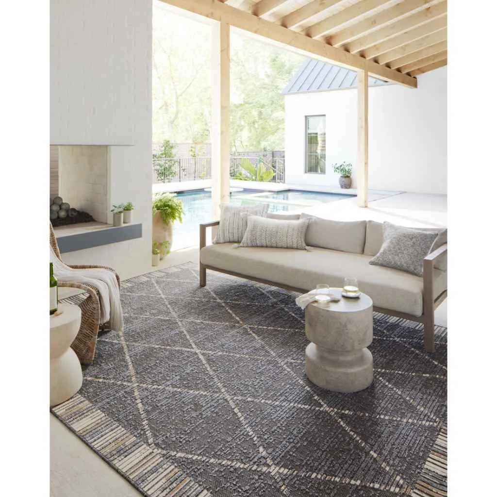 Loloi II Rainier Collection Slate / Multi Rug RAI-09