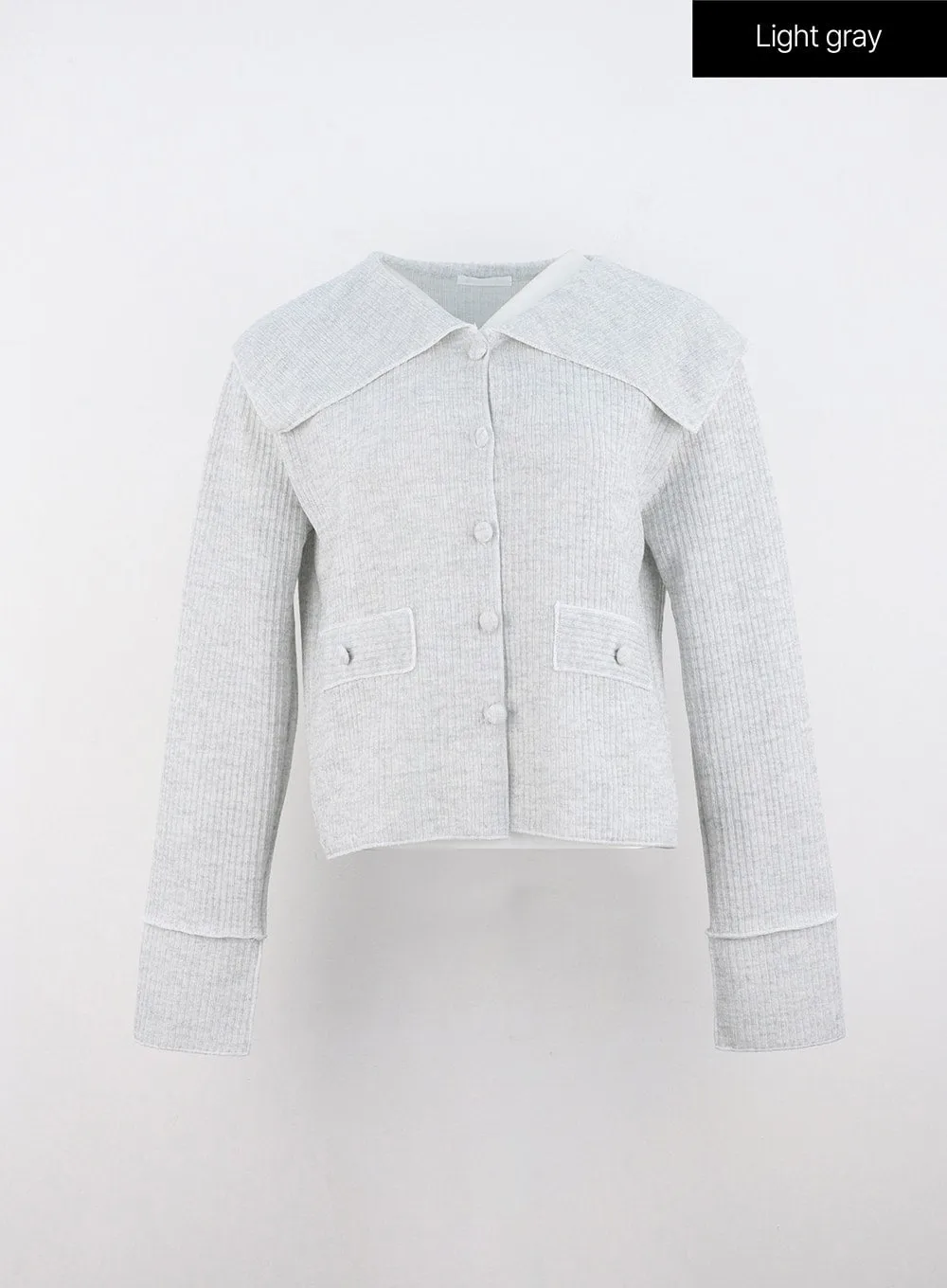 Lovely Collar Buttoned Cardigan OO323