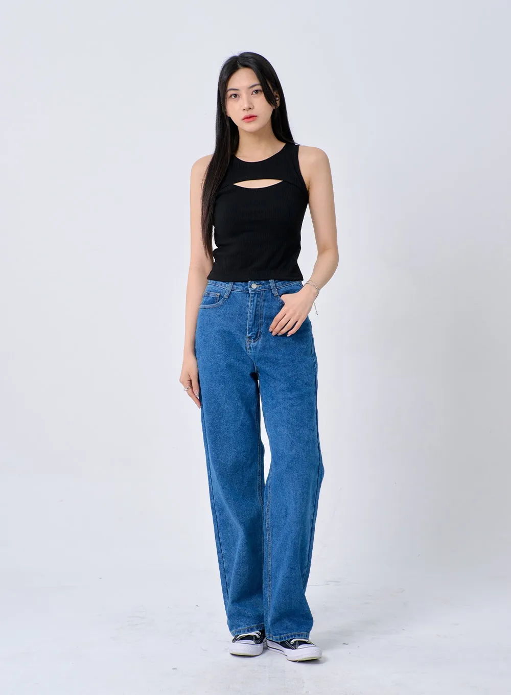 Mid-Wash Jeans BA326