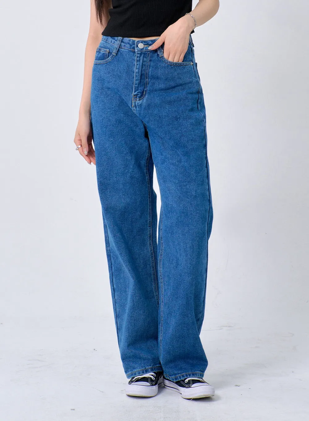 Mid-Wash Jeans BA326