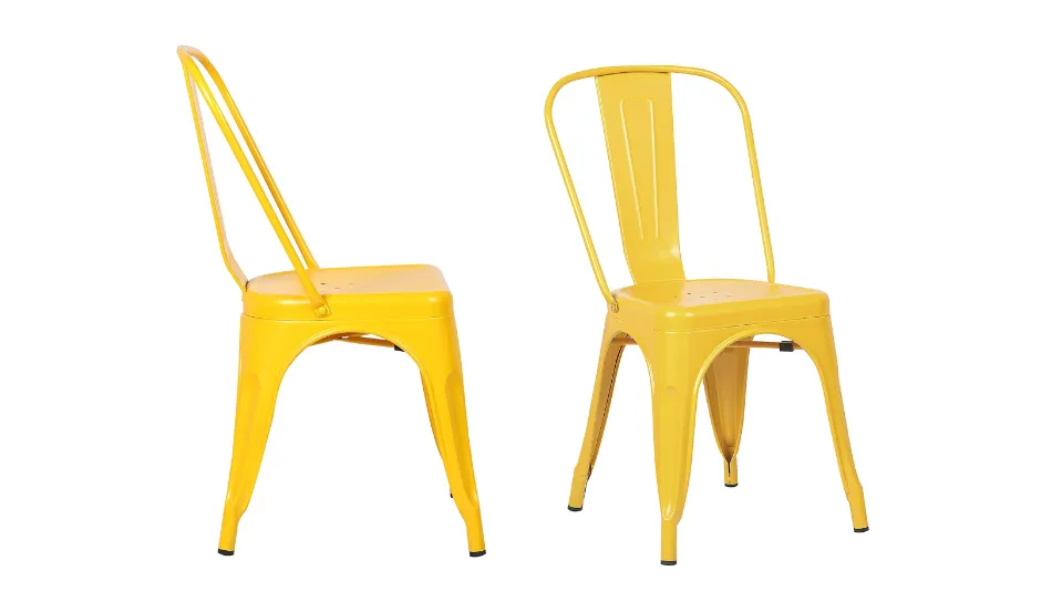 Outdoor Chair in Metal Frame Legs