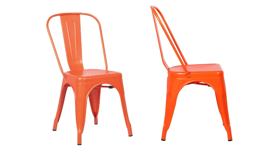 Outdoor Chair in Metal Frame Legs