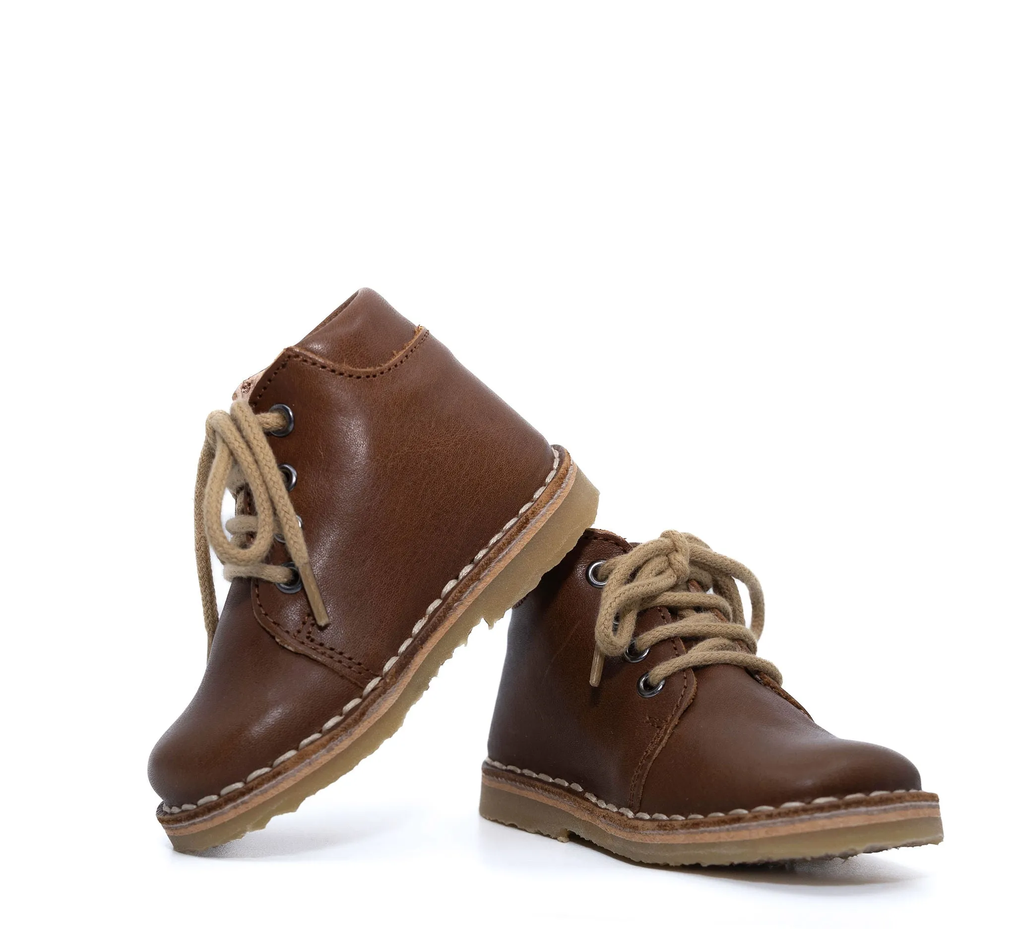 Petit Nord Chocolate Leather Baby Bootie