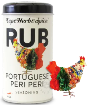 Portuguese Peri Peri Mild Rub Shaker by Cape Herb & Spice 100g