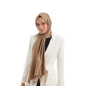 QOZA SOLID MINK MODAL SILK HIJAB