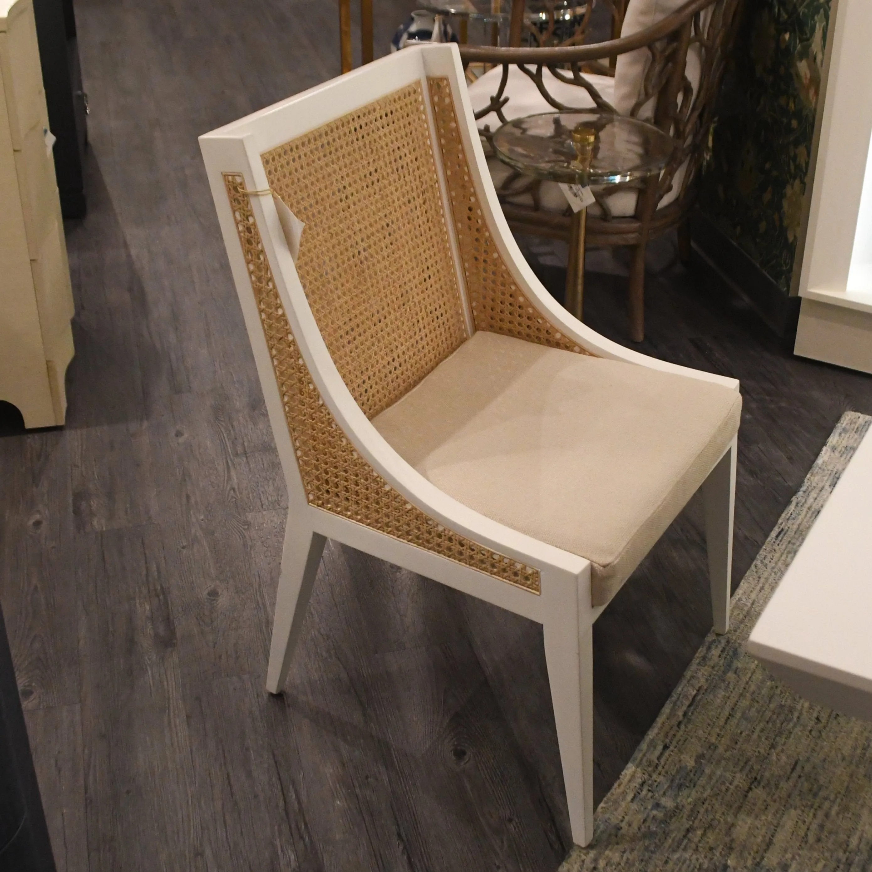 Raleigh Armchair Eggshell White Set