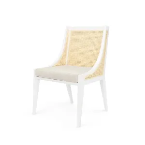 Raleigh Armchair Eggshell White Set