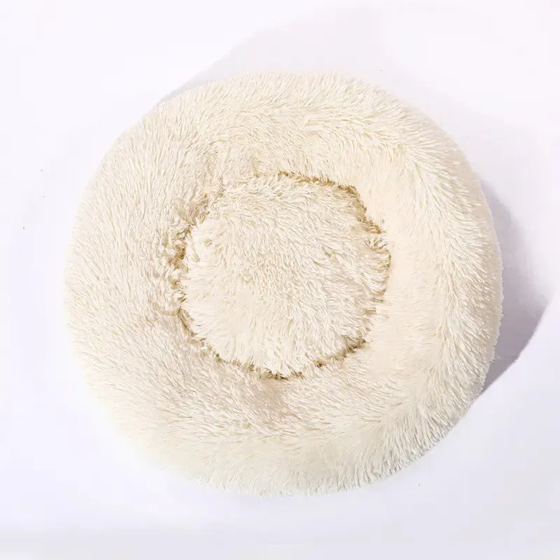 Round Fur Faux Beds