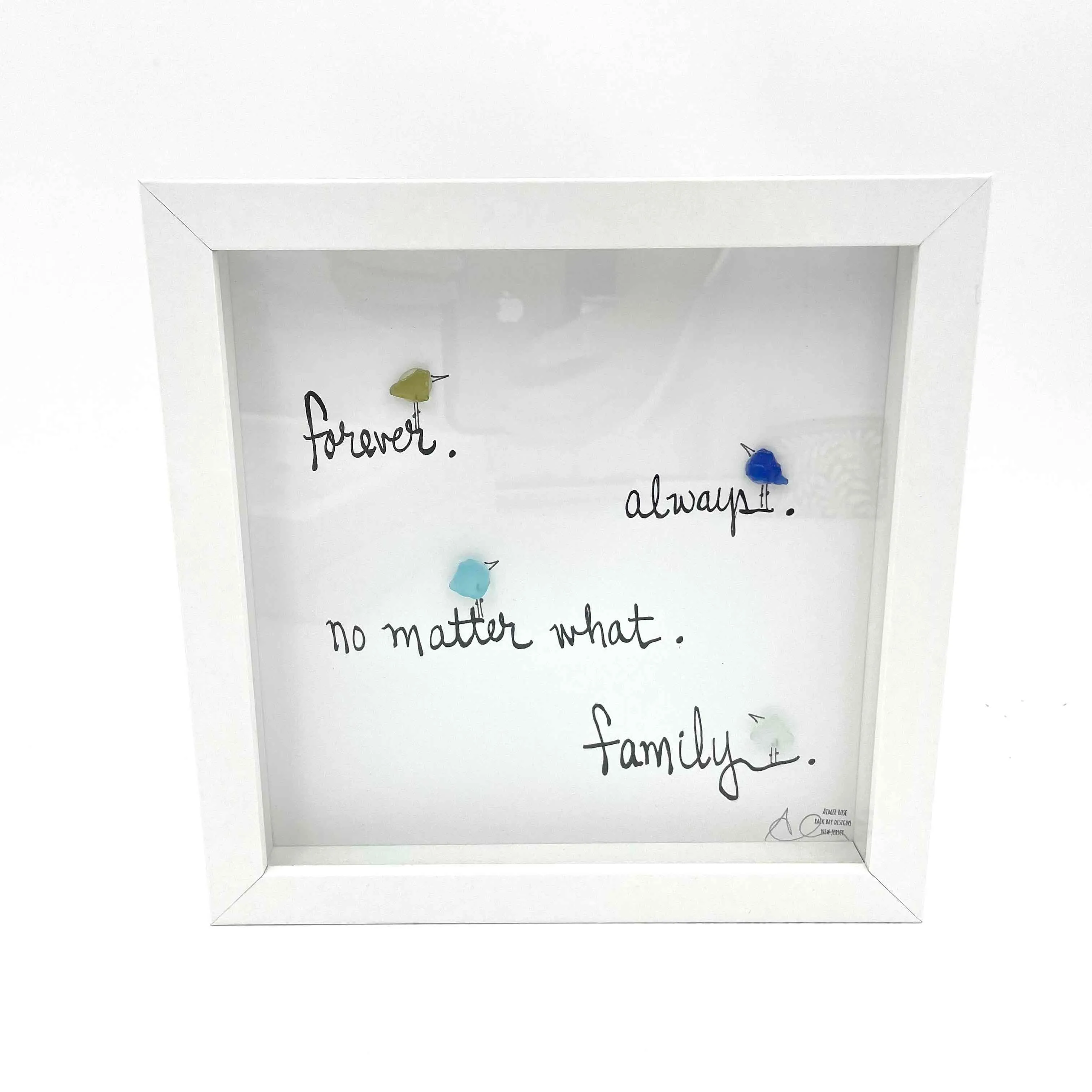 Sea Glass Art - Family Themed