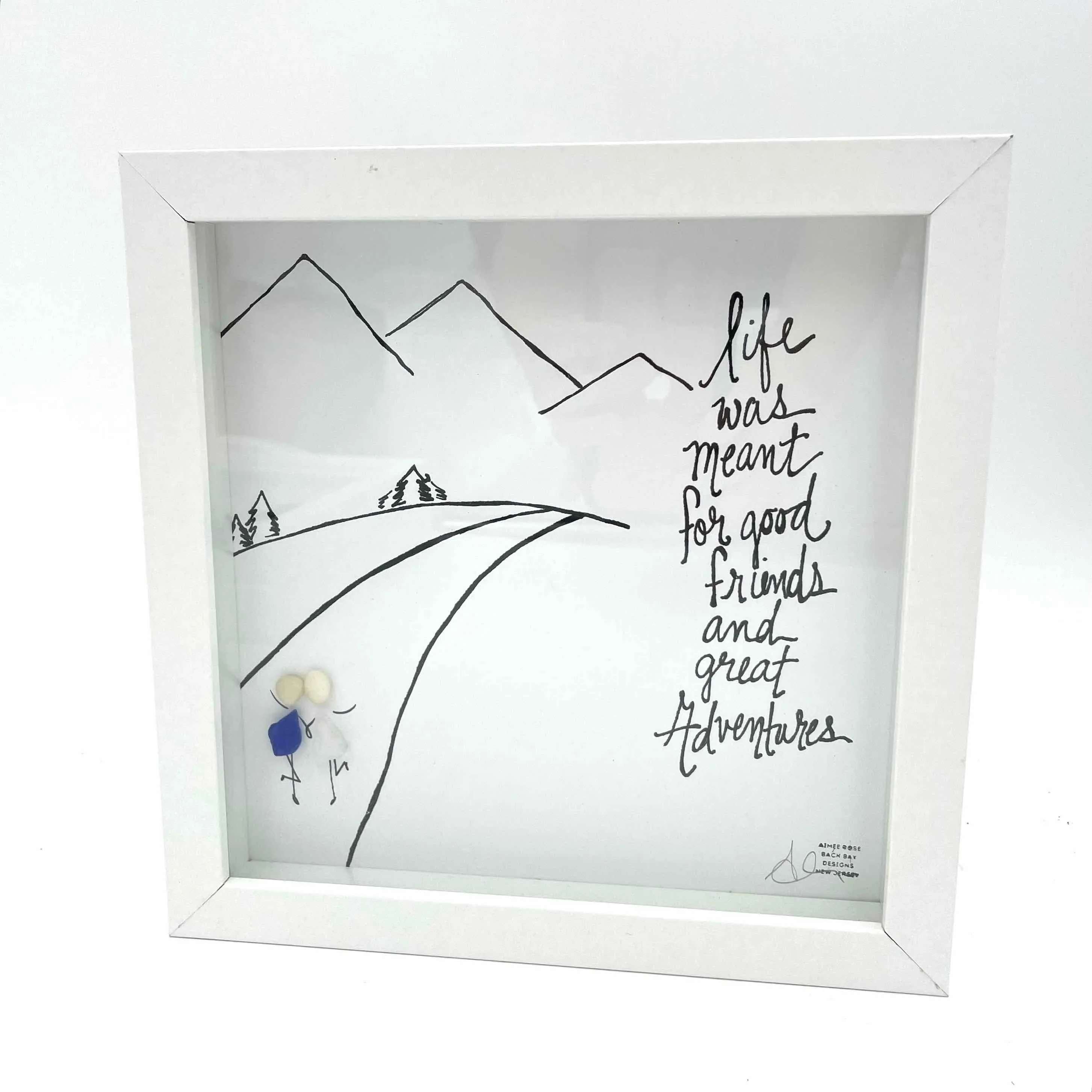 Sea Glass Art - Friendship Themed