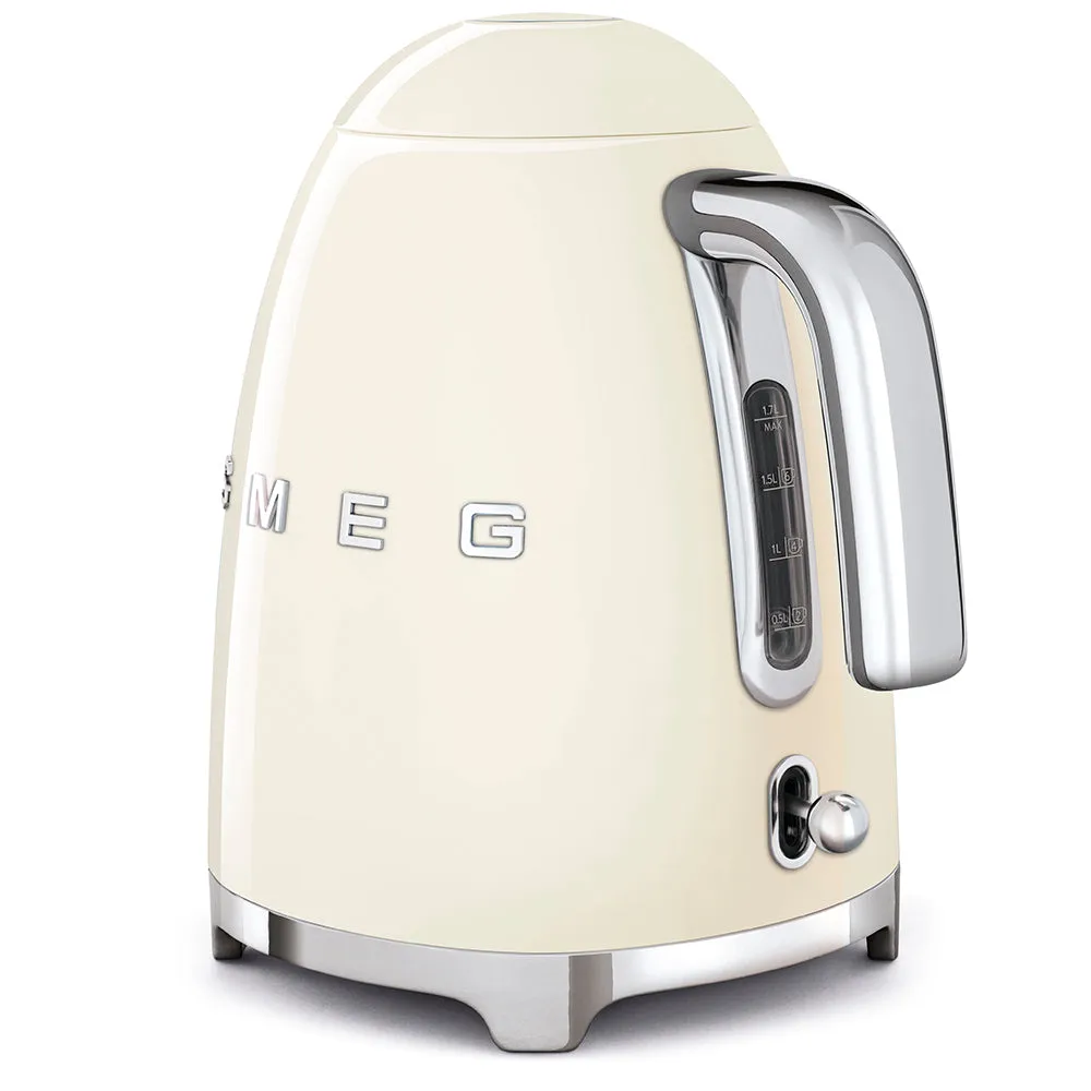 Smeg Retro 50's Style 1.7 Litre Kettle | Cream