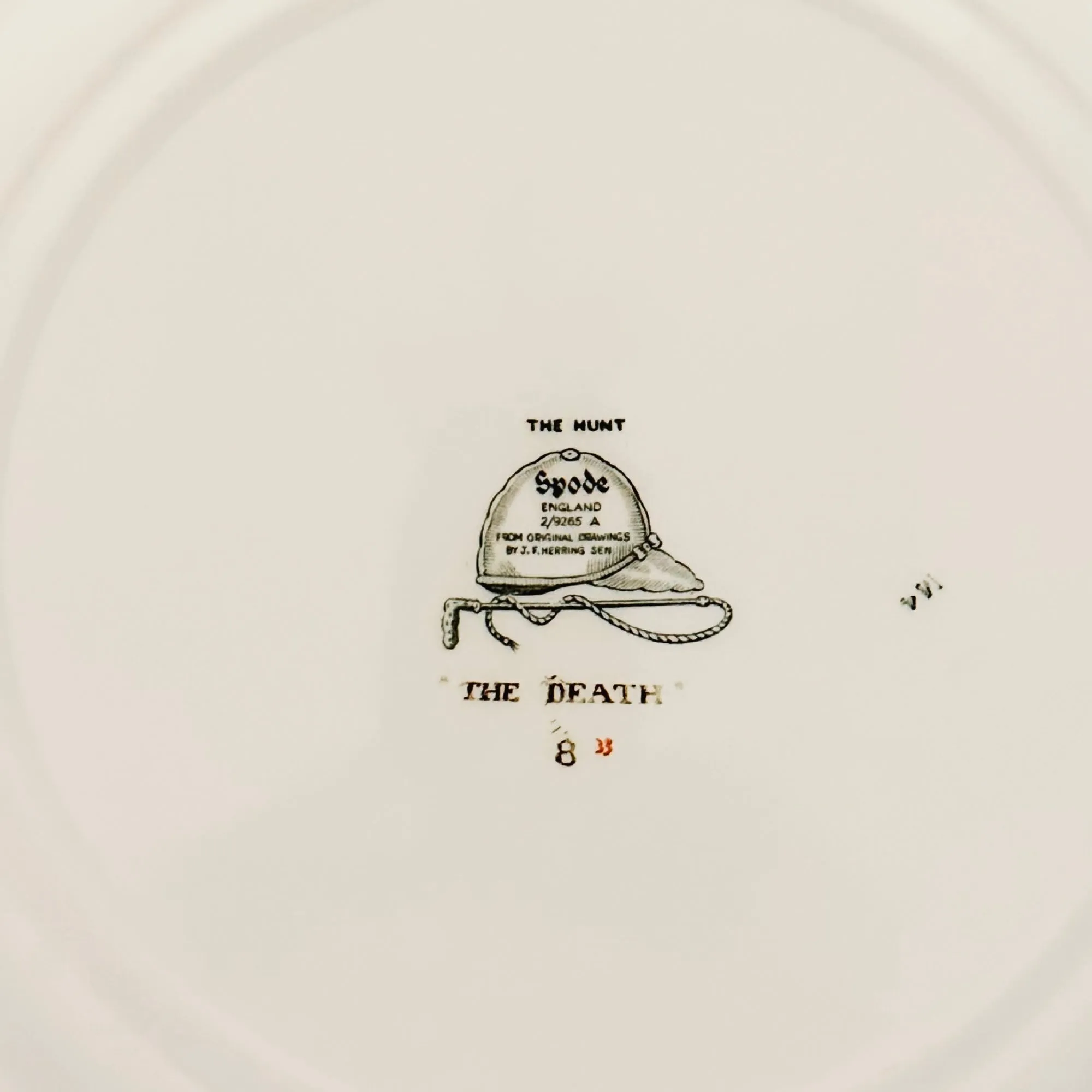 Spode's Herring Hunt - The Death Dinner Plate